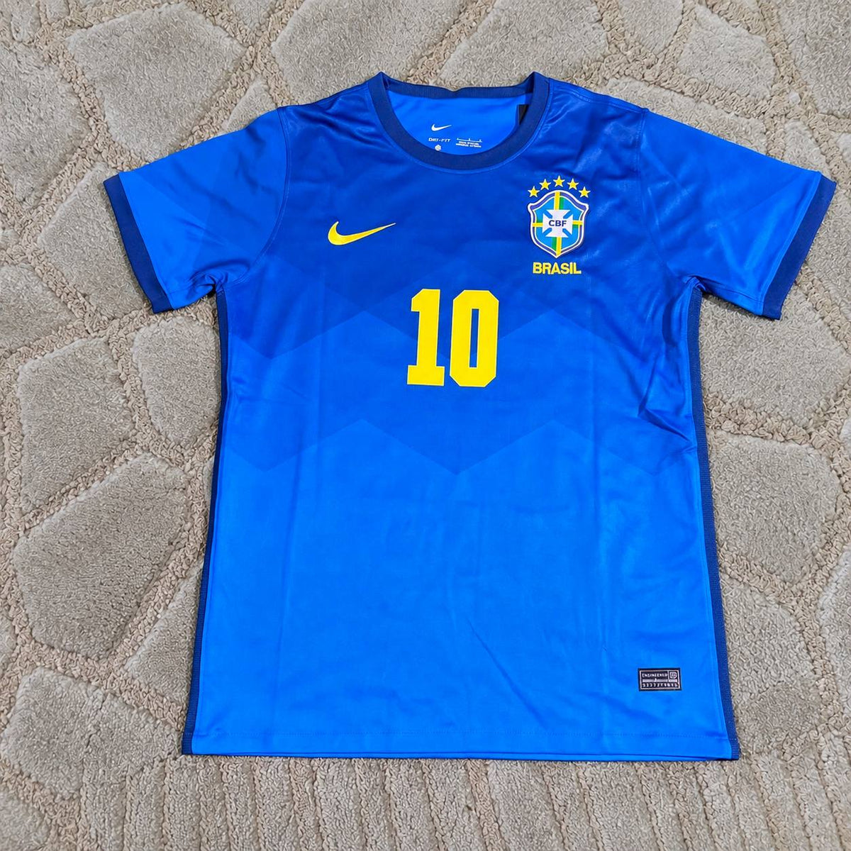 Neymar Jr Brazil 2021 Copa America Blue Football Shirt - Jersey Kit - Trikot Maillot