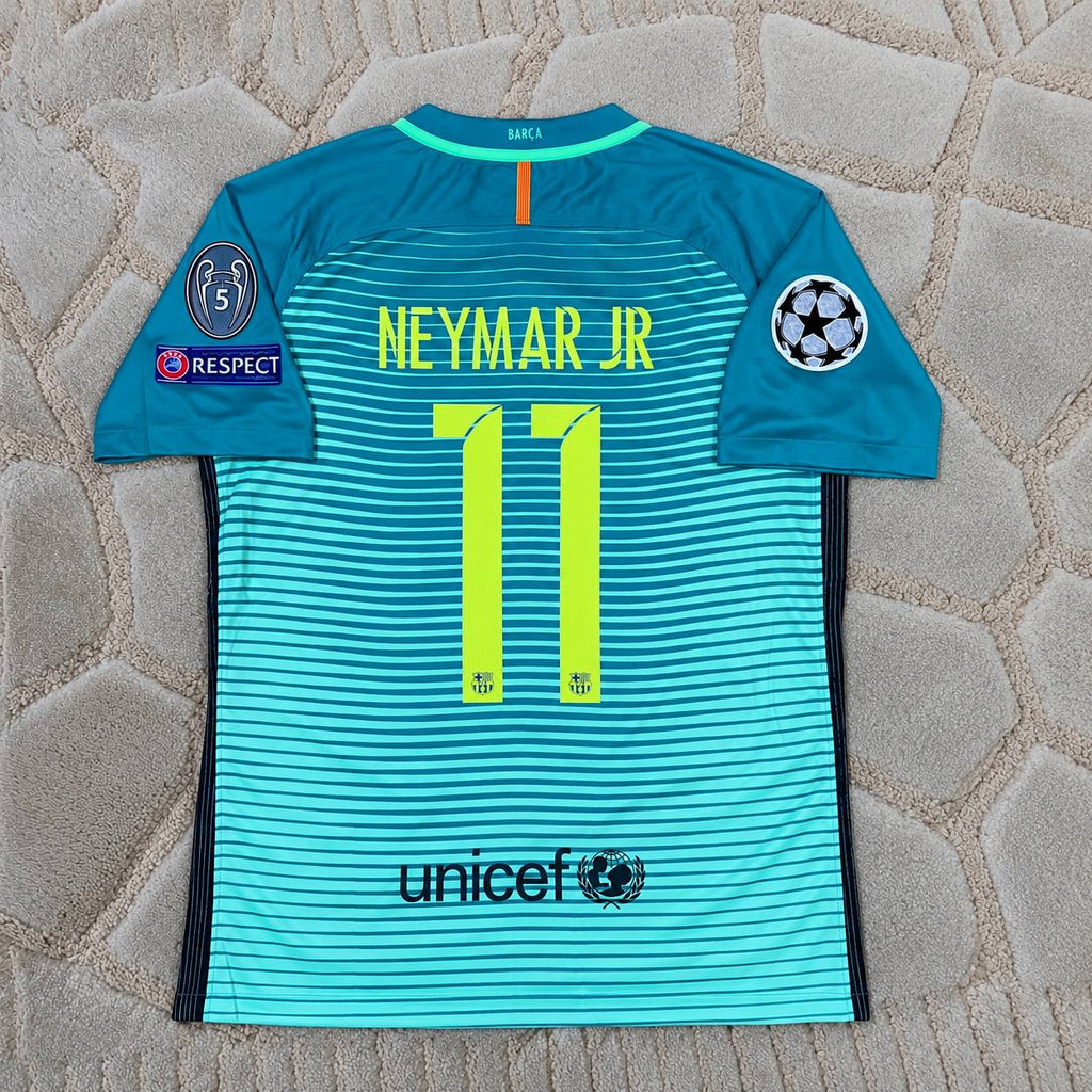 Neymar Jr. #11 Barcelona 2016-2017 Away Retro Football Shirt - Jersey Kit - Trikot Maillot Magliaa Legend