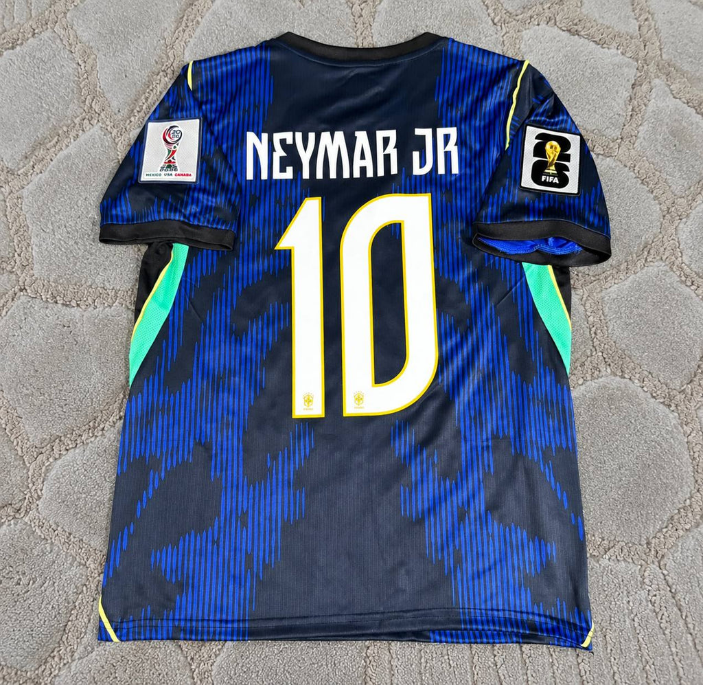 Neymar Jr Brazil New Season 2026 World Cup Blue Away Football Shirt - Jersey Kit - Trikot Maillot Legend