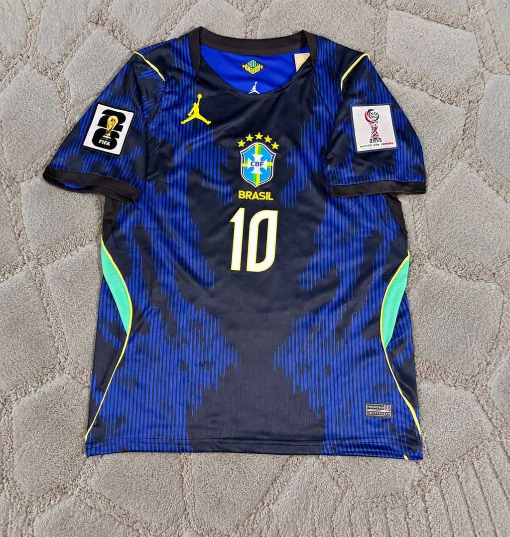 Neymar Jr Brazil New Season 2026 World Cup Blue Away Football Shirt - Jersey Kit - Trikot Maillot Legend