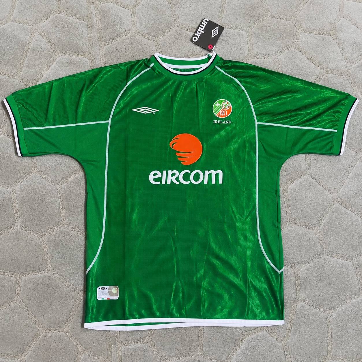 Ray Houghton Ireland Retro Green Football Jersey4