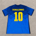 Ronaldinho Brazil Blue Football Jersey Trikot Maillot