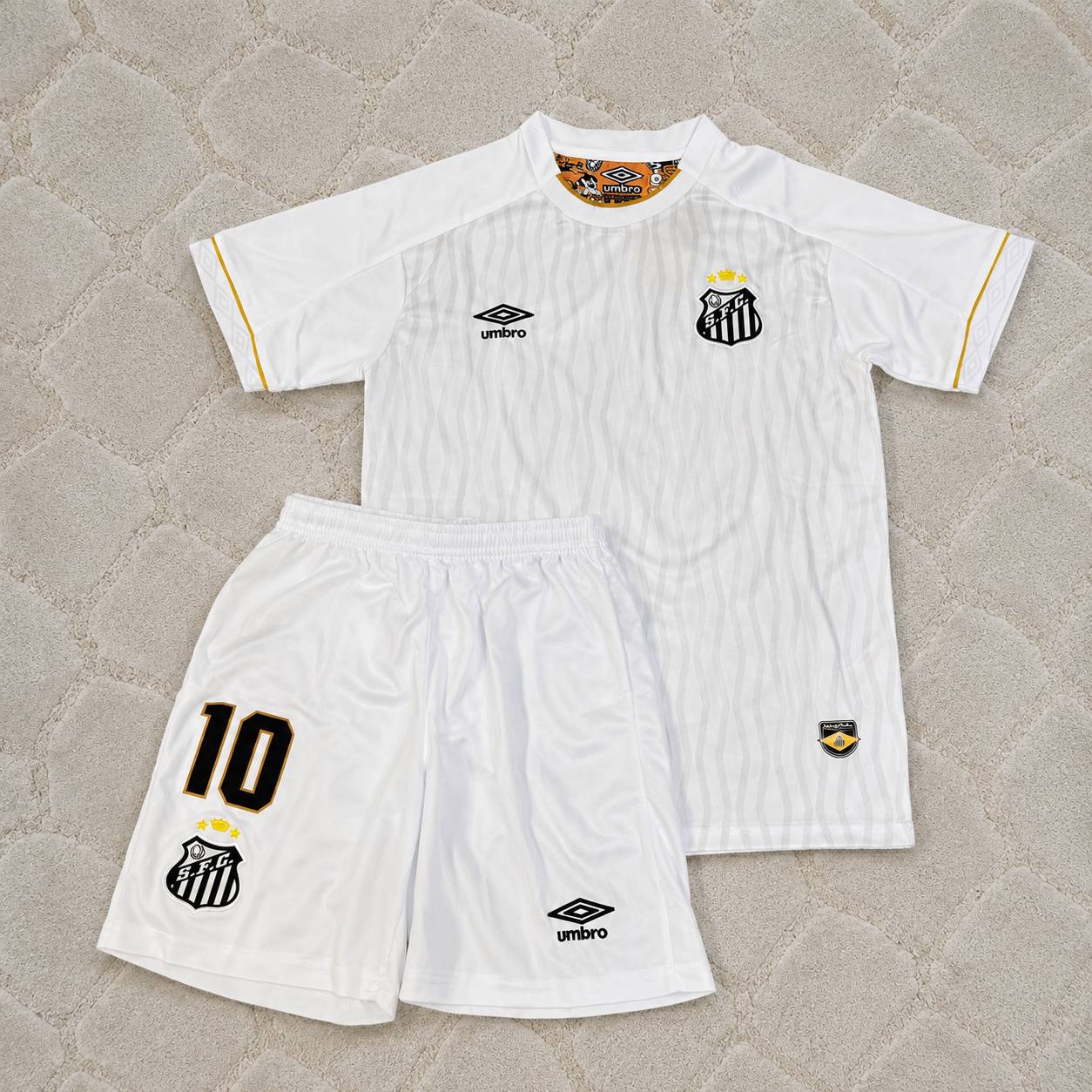 Neymar Jr Santos FC 2026-2027 New Season Kids Football Jersey Kit