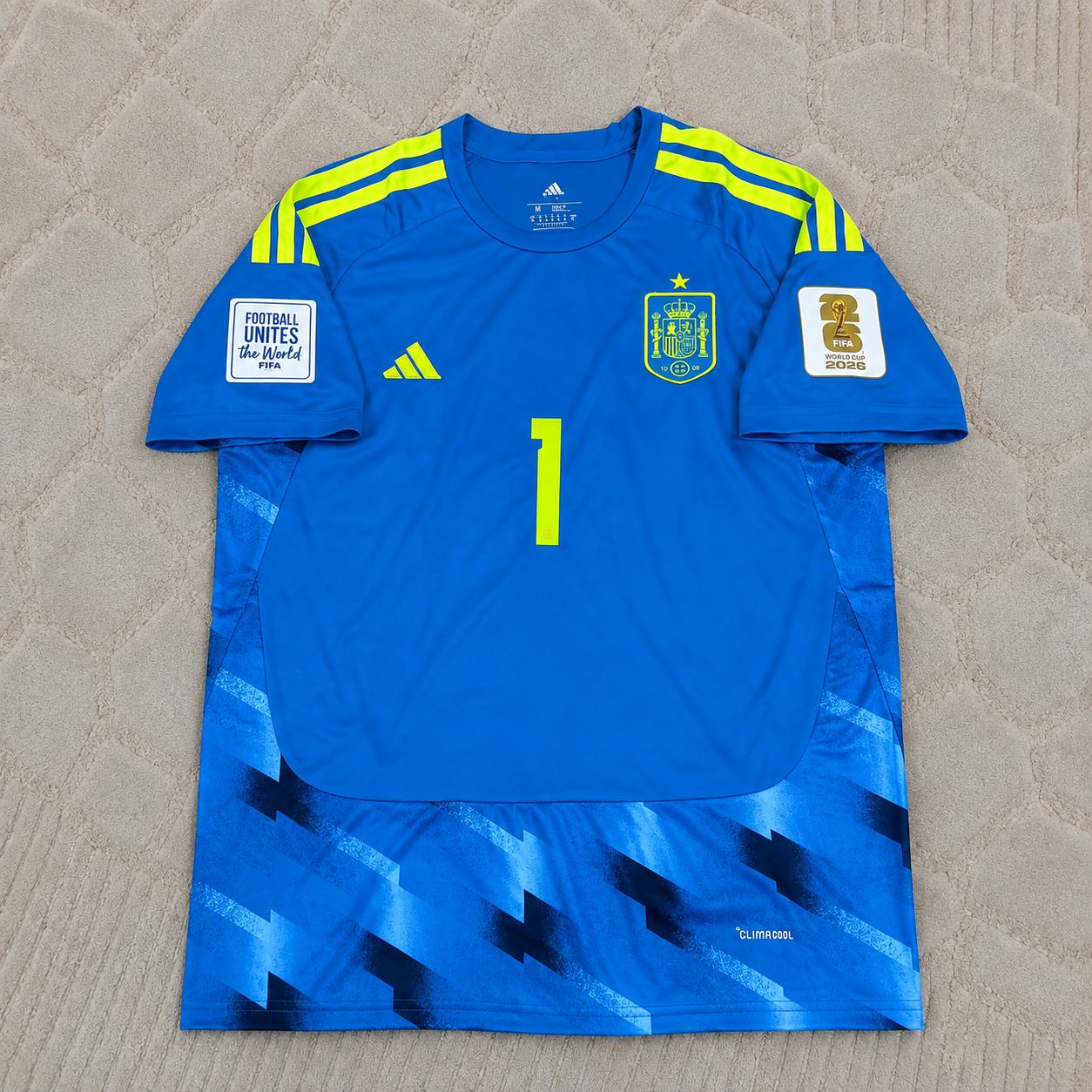 David Raya Spain Goalkeeper 2026 World Cup Blue Special Football Jersey