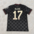 Michael Olise 17 Bayern Munchen Black 2025/2026 Season Trikot Soccer Shirt