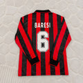 Franco Baresi #6 AC Milan 1993 1994 Home Long Sleeve Retro Jersey