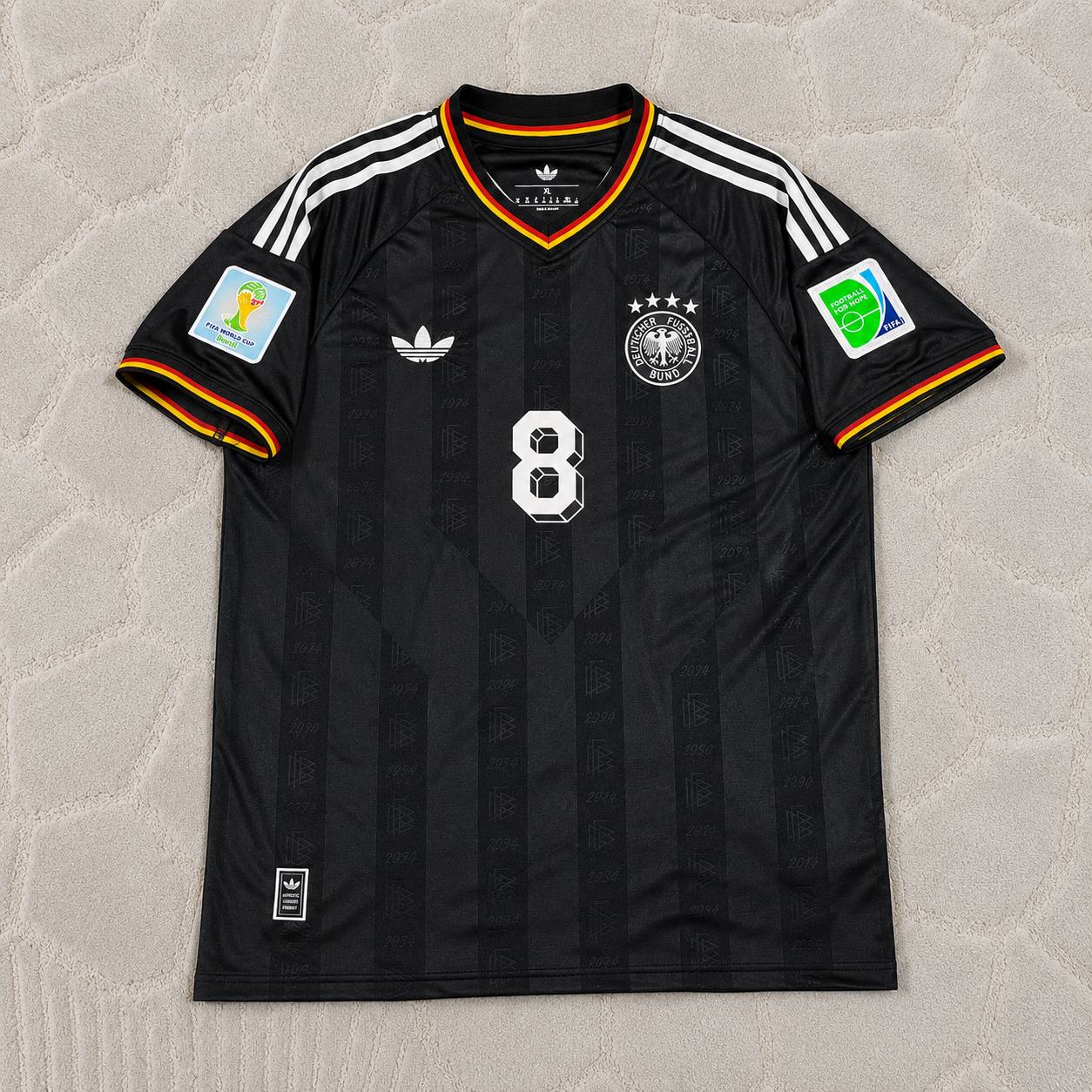 Mesut Özil Germany 2014 World Cup Special Edition Black Retro Football Jersey