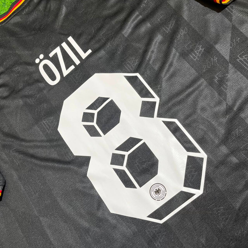 Mesut Özil Germany 2014 World Cup Special Edition Black Retro Football Jersey