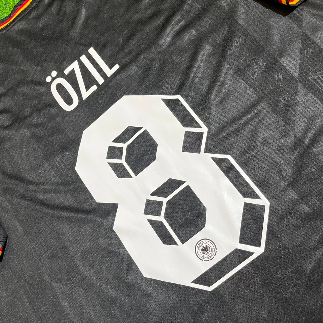 Mesut Özil Germany 2014 World Cup Special Edition Black Retro Football Jersey