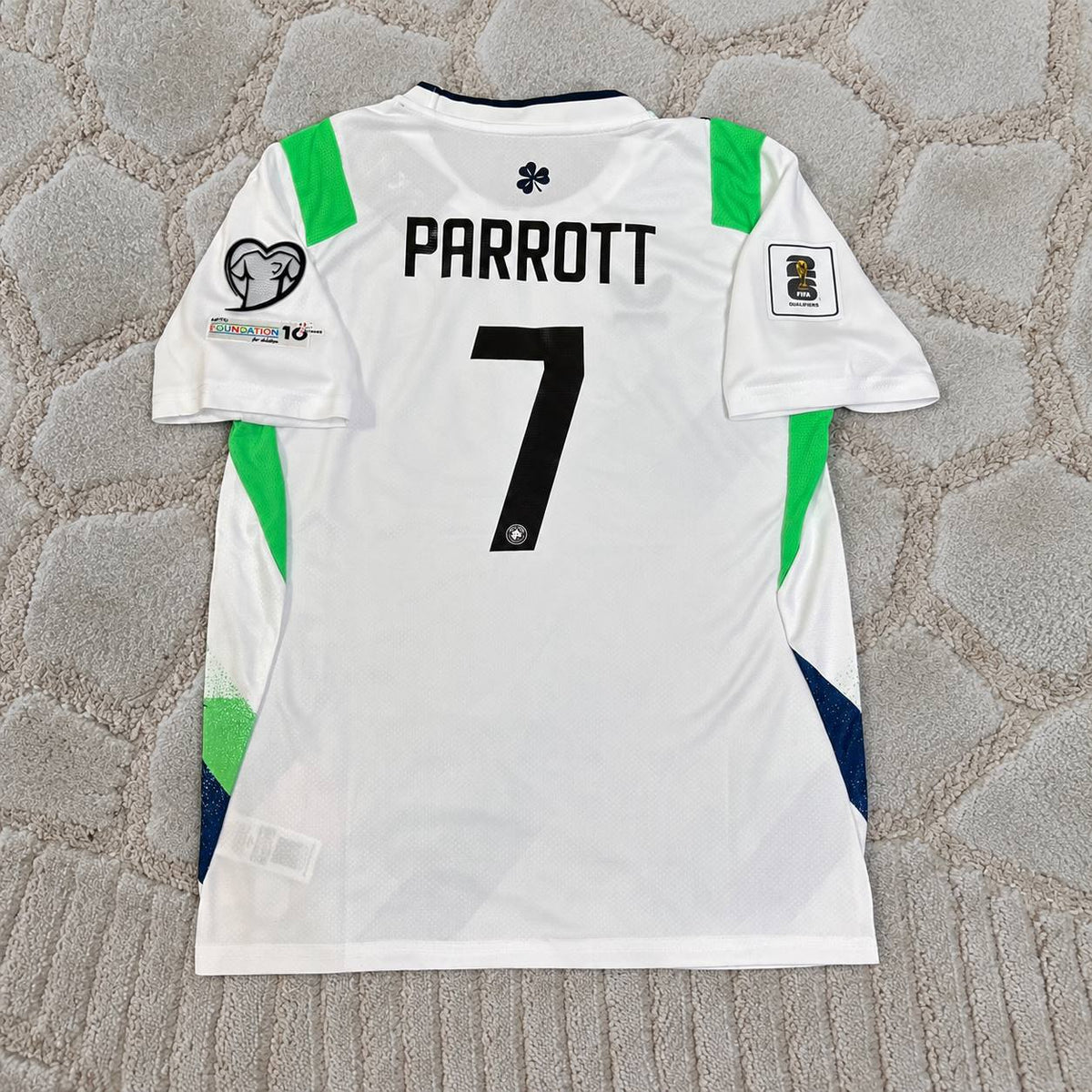Troy Parrott #7 Ireland  2026 Home Green White Football Shirt Jersey Kit
