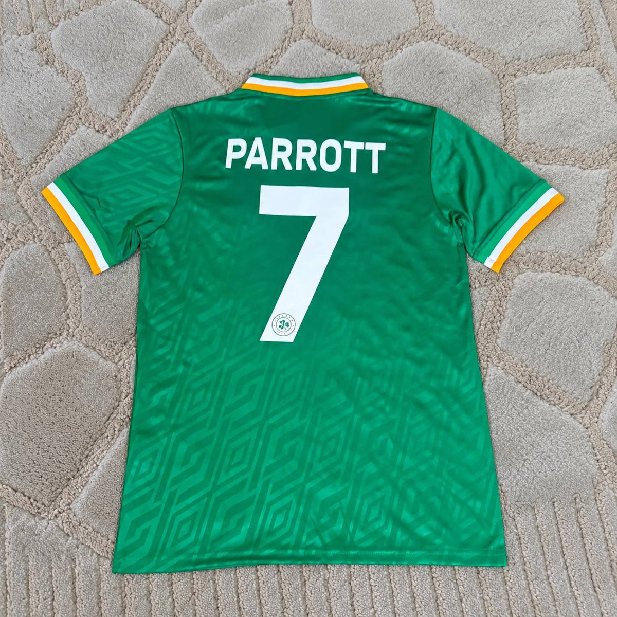 Troy Parrott #7 Ireland Vintage Special Edition Green Football Jersey Trikot Maillot