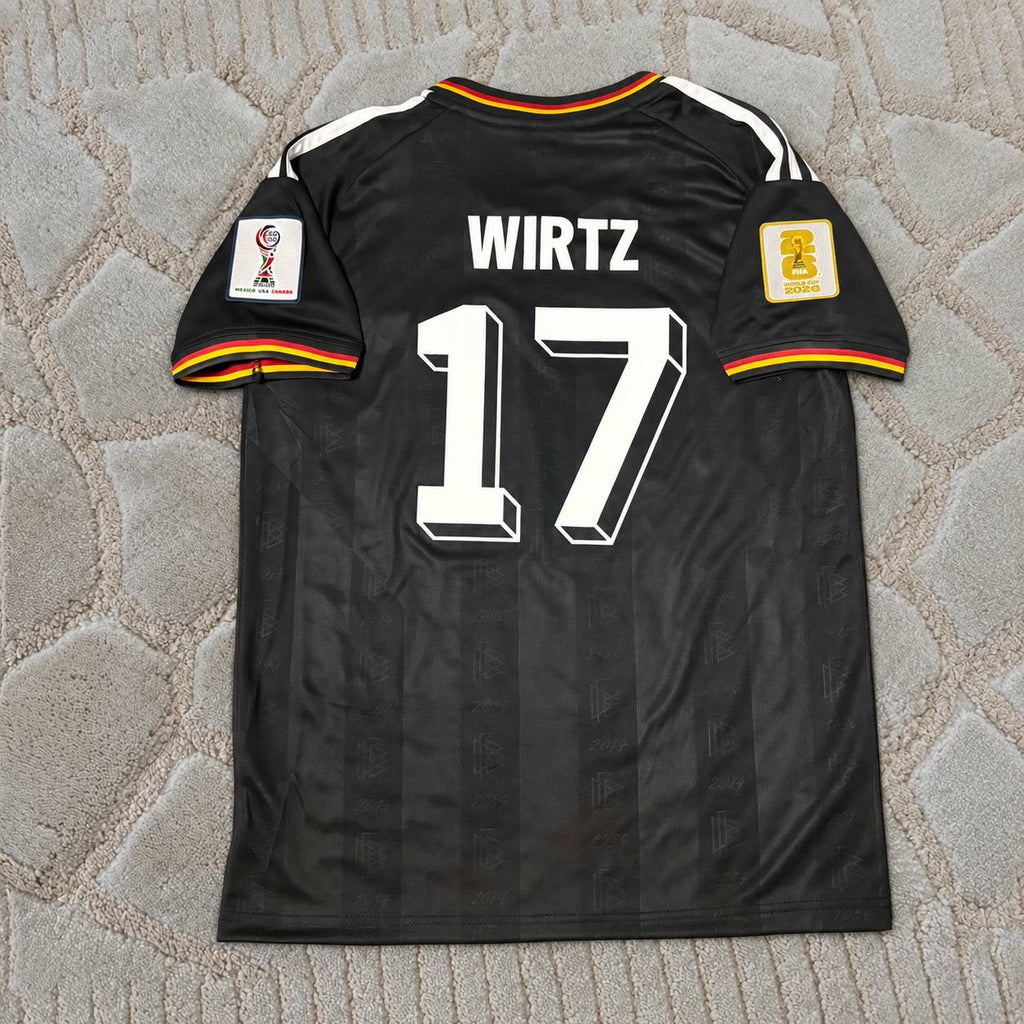 Florian Wirtz #17 Germany New season 2026 World Cup Black Football Jersey Trikot Maillot