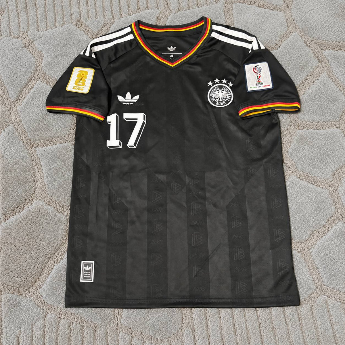 Florian Wirtz #17 Germany New season 2026 World Cup Black Football Jersey Trikot Maillot