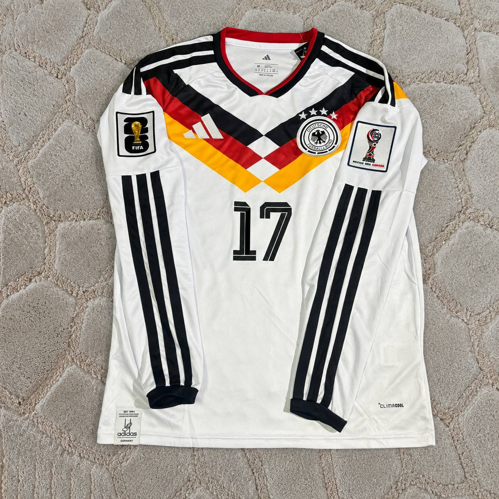 Florian Wirtz #17 Germany New Season 2026 World Cup  Long Sleeve Home Football Shirt Jersey Kit Trikot Maillot