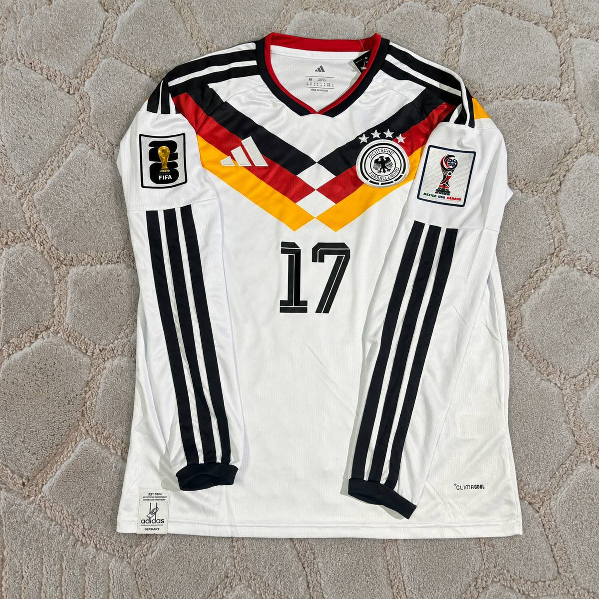 Florian Wirtz #17 Germany New Season 2026 World Cup  Long Sleeve Home Football Shirt Jersey Kit Trikot Maillot