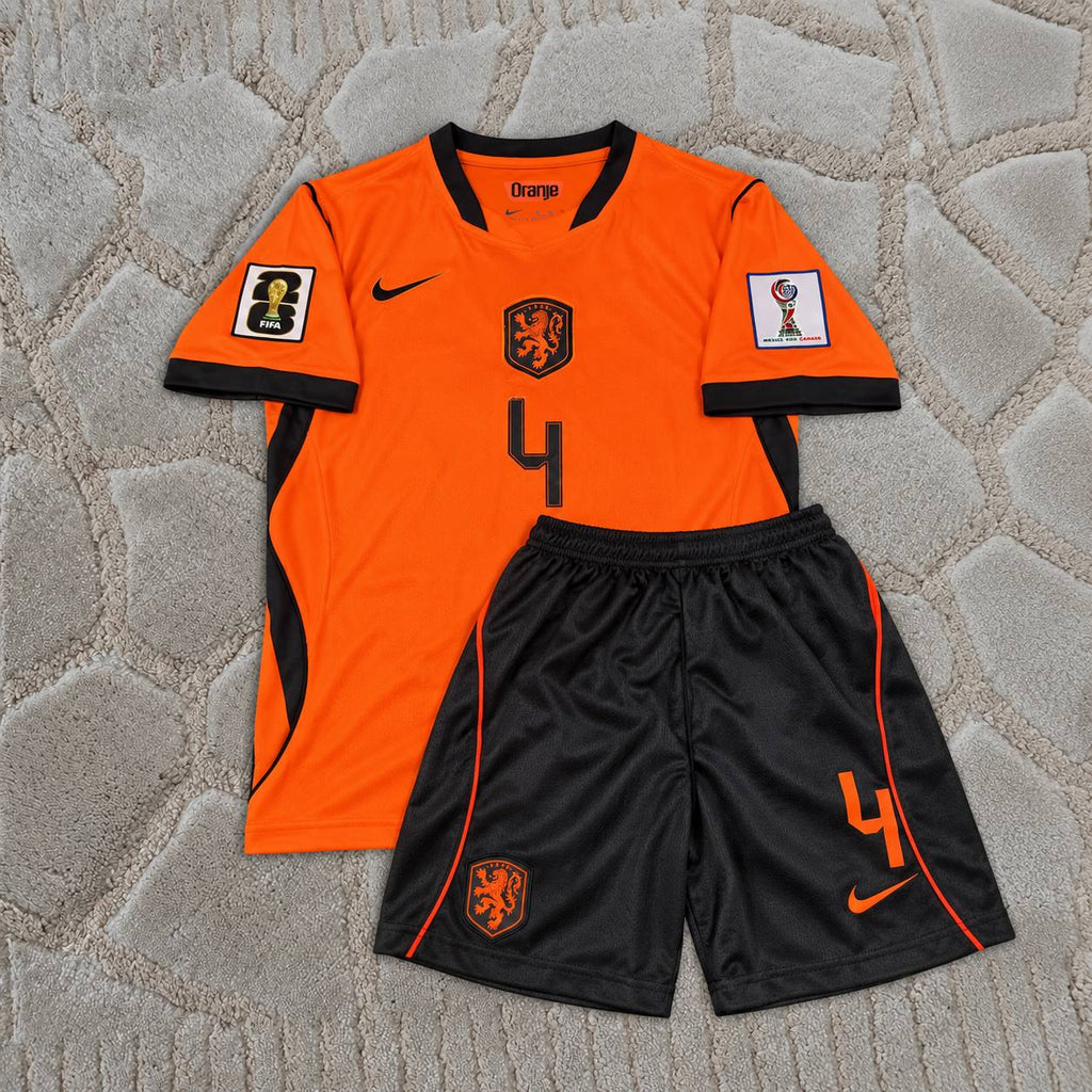 Virgil van Dijk Netherlands New Season 2026 World Cup Kids Football Shirt Jersey Kit Trikot Maillot
