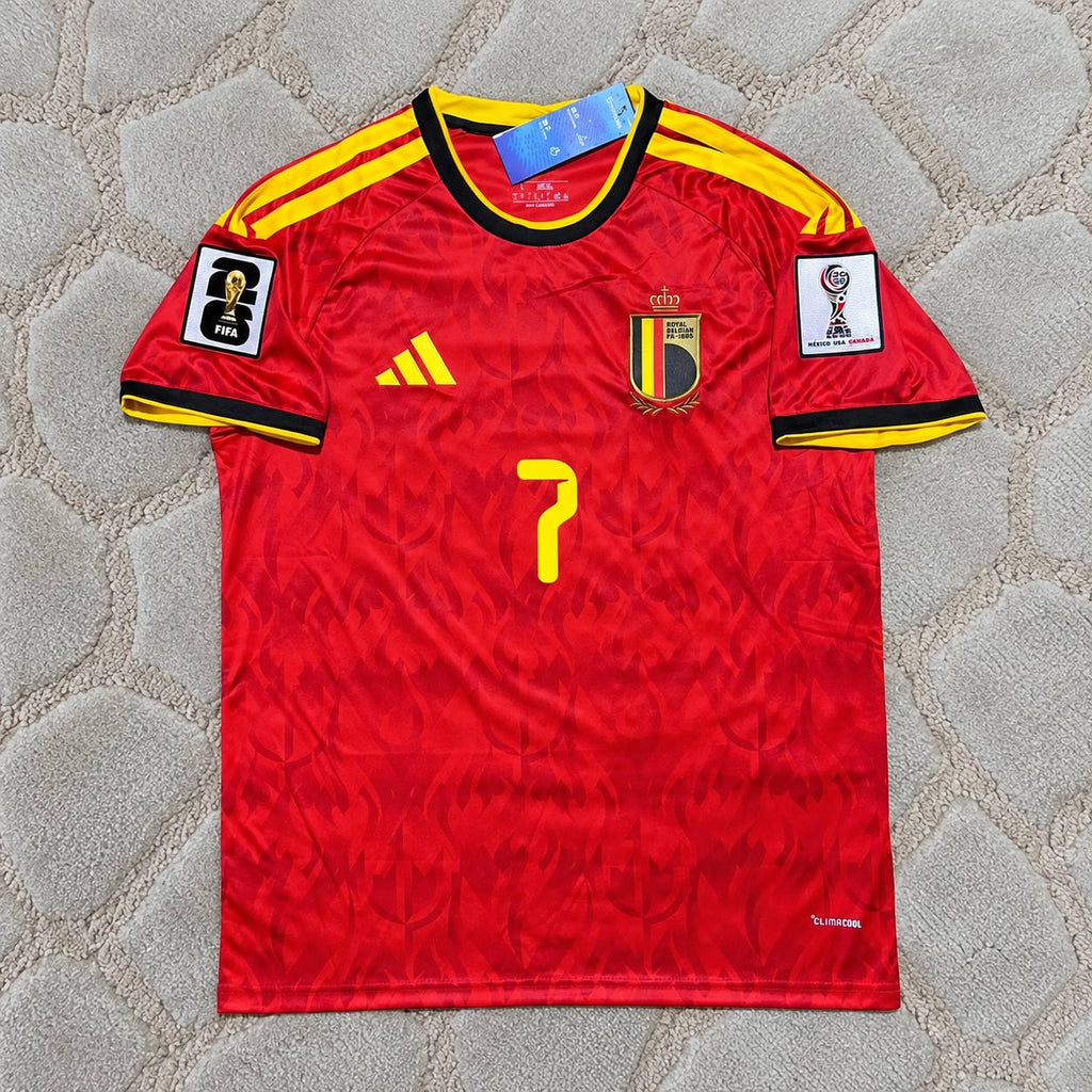 Kevin De Bruyne #7 Belgium 2026 World  Home Football Jersey