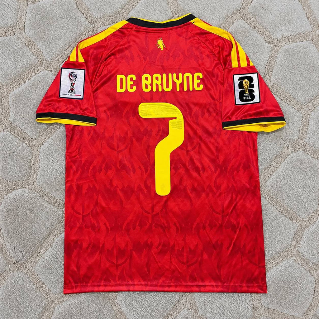 Kevin De Bruyne #7 Belgium 2026 World  Home Football Jersey