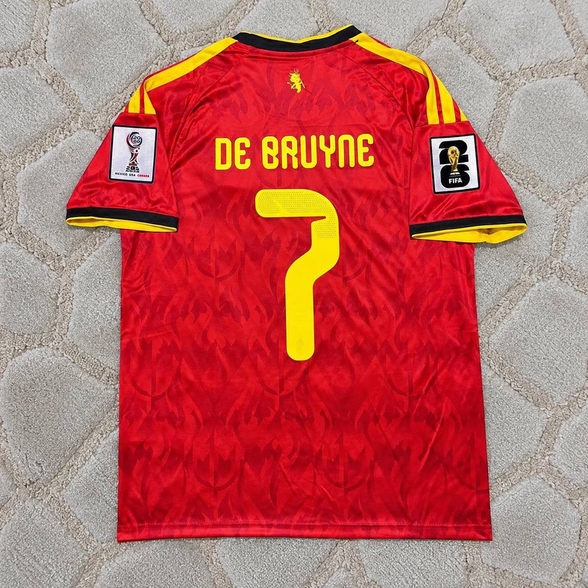 Kevin De Bruyne #7 Belgium 2026 World  Home Football Jersey