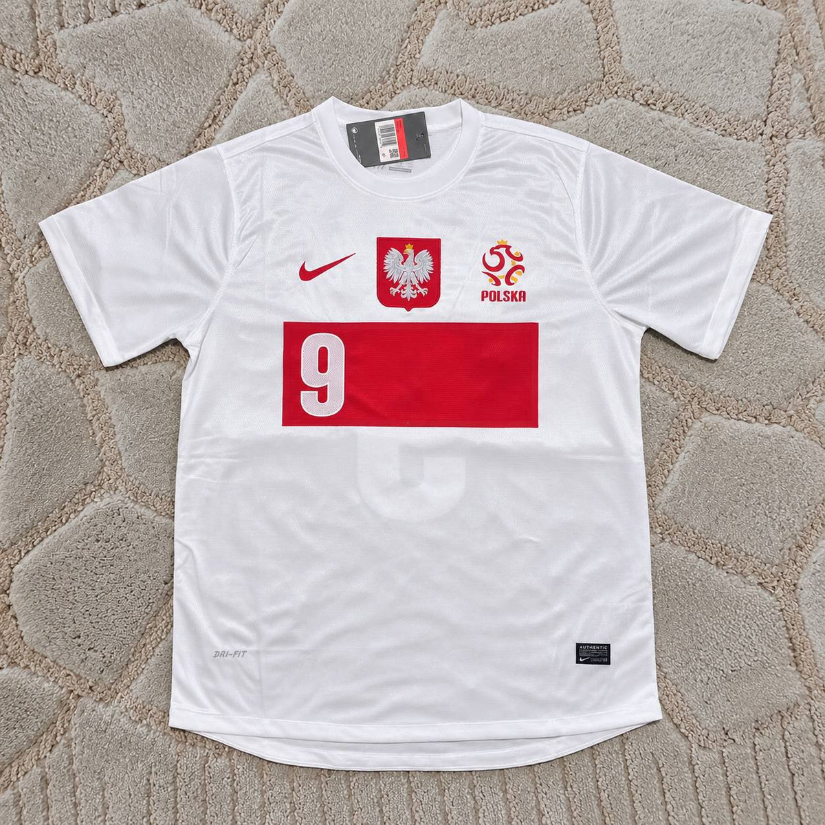Robert Lewandowski Poland 2012 Retro Football Jersey Legend
