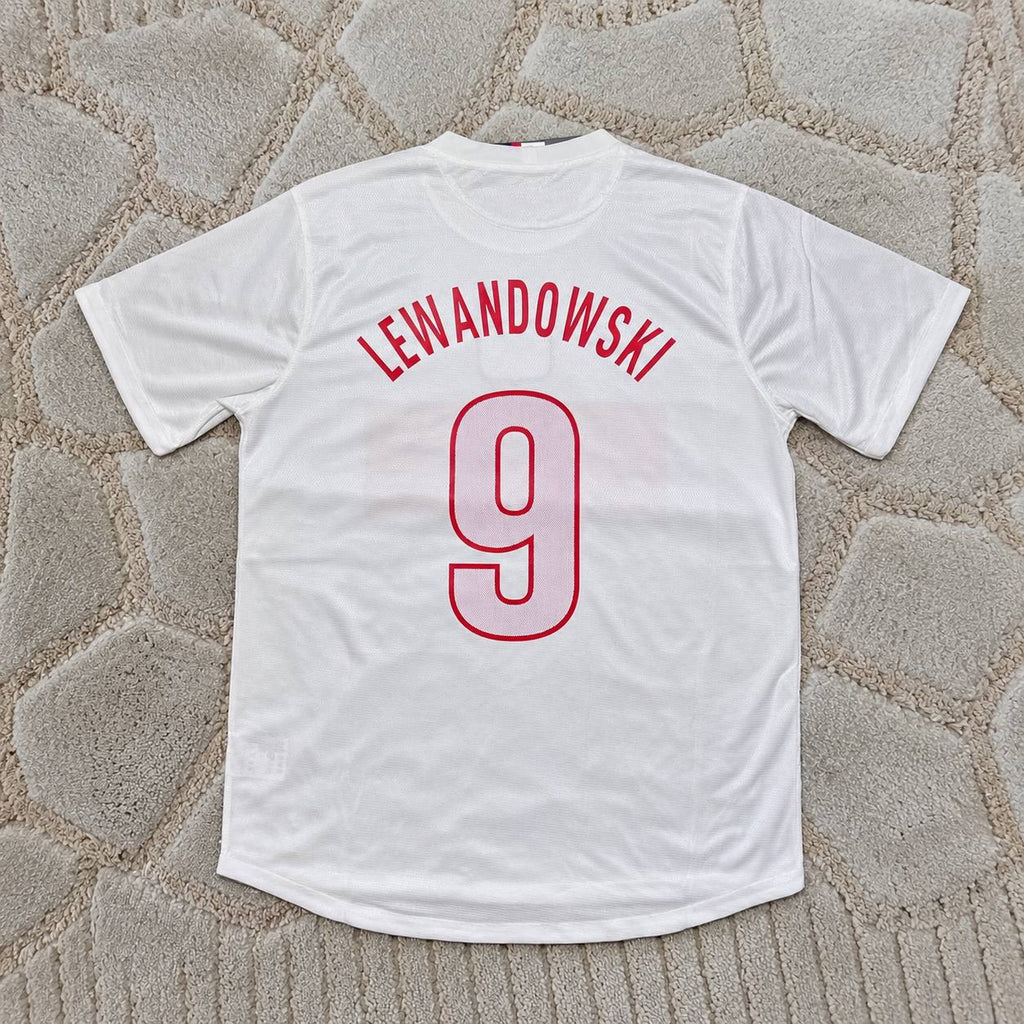 Robert Lewandowski Poland 2012 Retro Football Jersey Legend