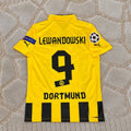Robert Lewandowski 9 - Dortmund Home 2012 13 Champions League Retro Jersey Trikot