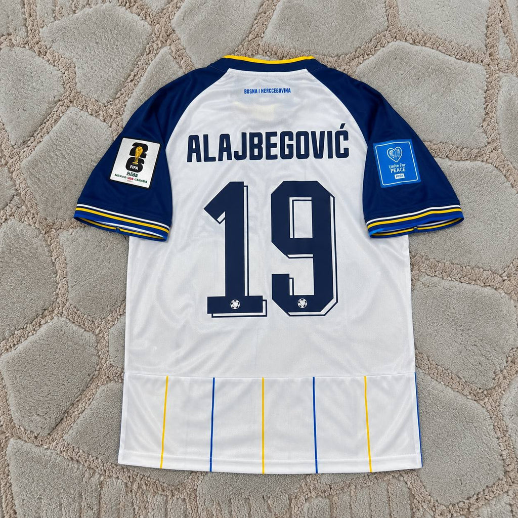 Kerim Alajbegovic Bosnia and Herzegovina 2026 White Away Jersey