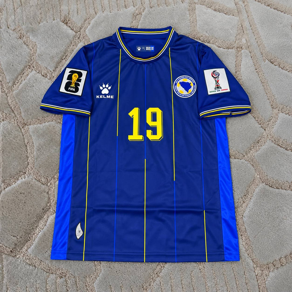 Kerim Alajbegovic Bosnia and Herzegovina 2026 Blue Kids Jersey