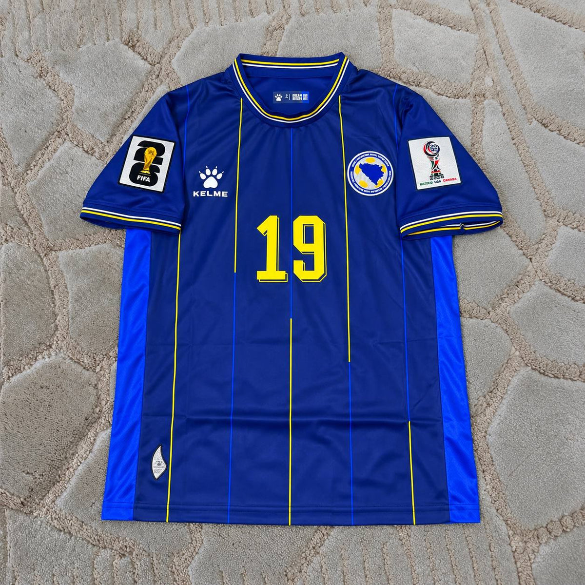 Kerim Alajbegovic Bosnia and Herzegovina 2026 Blue Kids Jersey