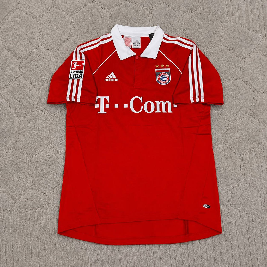 Bixente Lizarazu Bayern Munich 2005 06 Bundesliga Red Home Retro Football Jersey