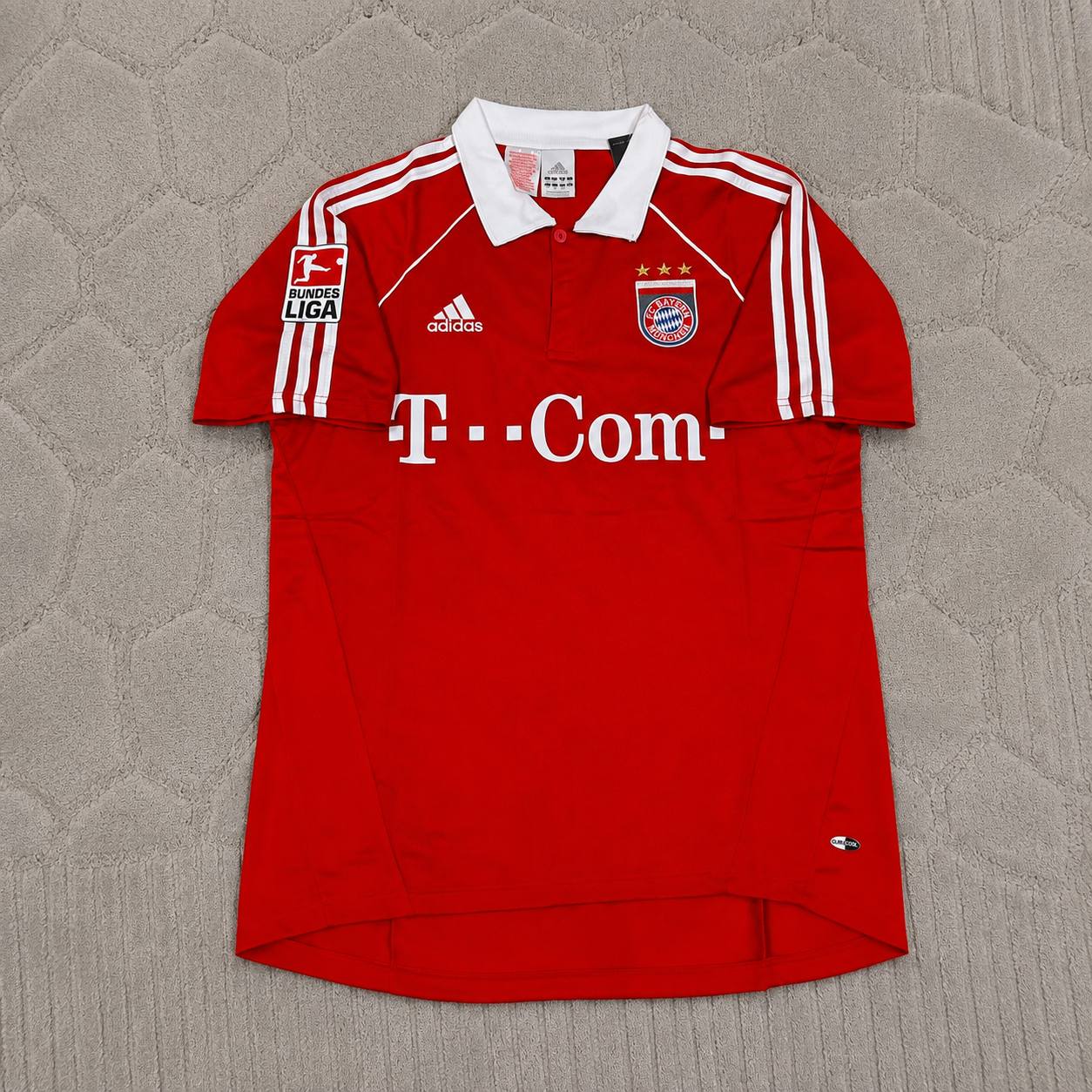 Bixente Lizarazu Bayern Munich 2005 06 Bundesliga Red Home Retro Football Jersey