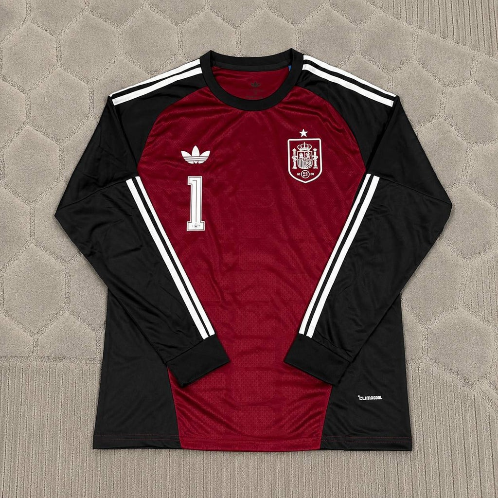 Iker Casillas Spain Final Retro Goalkeeper Jersey Trikot Camiseta Maillot Soccer Soccer Shirt