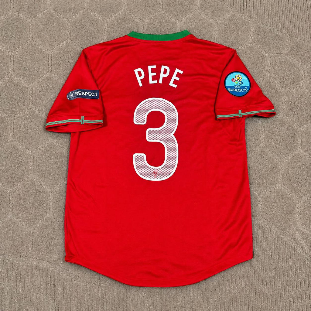 Pepe Portugal Euro 2012 Red Retro Football Jersey Kit