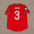 Pepe Portugal Euro 2012 Red Retro Football Jersey Kit