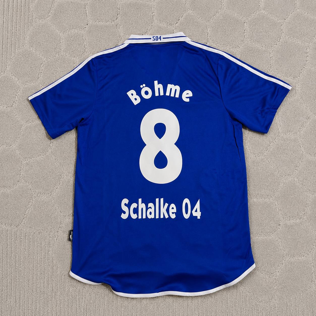 Jörg Böhme Schalke 04 2000–2002 Heim Retro Fußballtrikot Blau