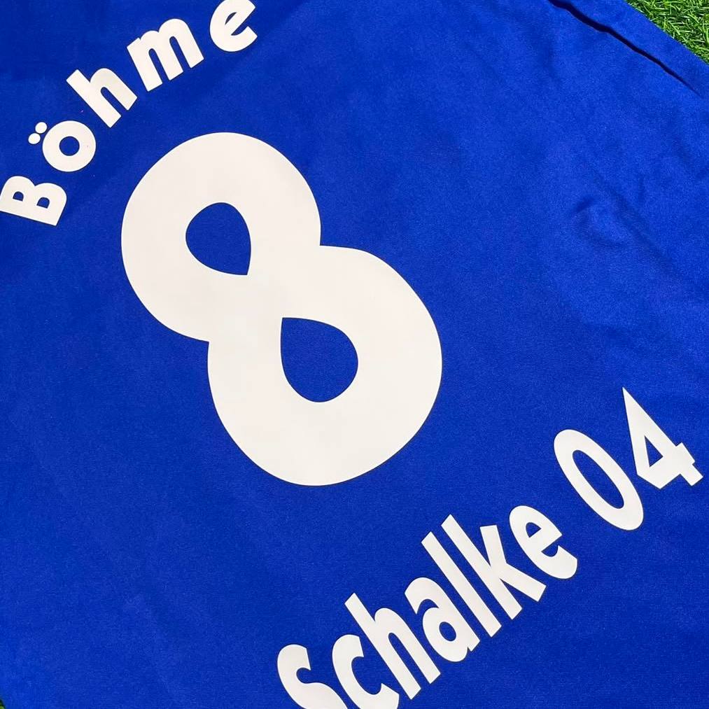 Jörg Böhme Schalke 04 2000–2002 Heim Retro Fußballtrikot Blau