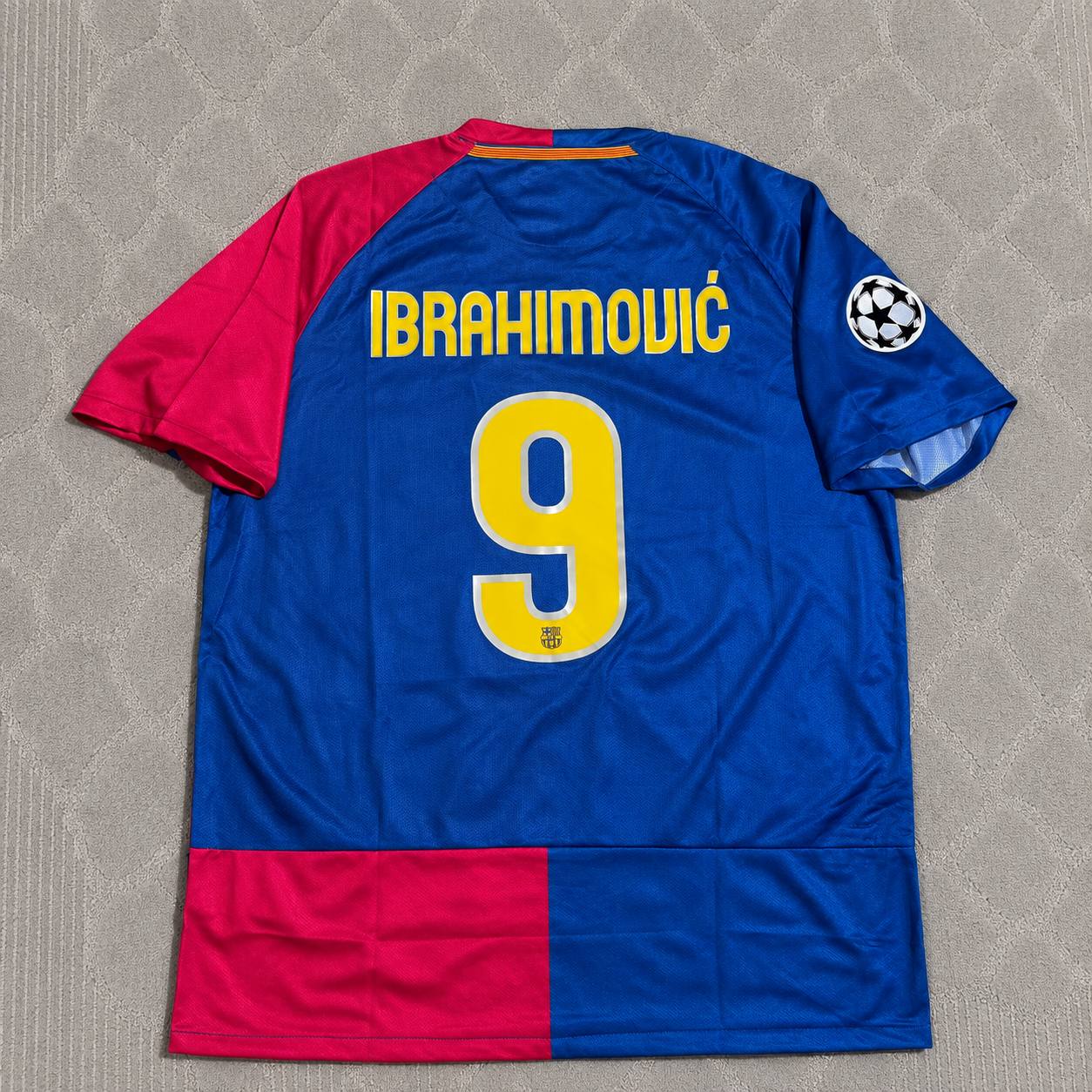 Zlatan Ibrahimovic 9 – Barcelona 2009 Final Retro Kit Jersey – | Trikot | Maillot
