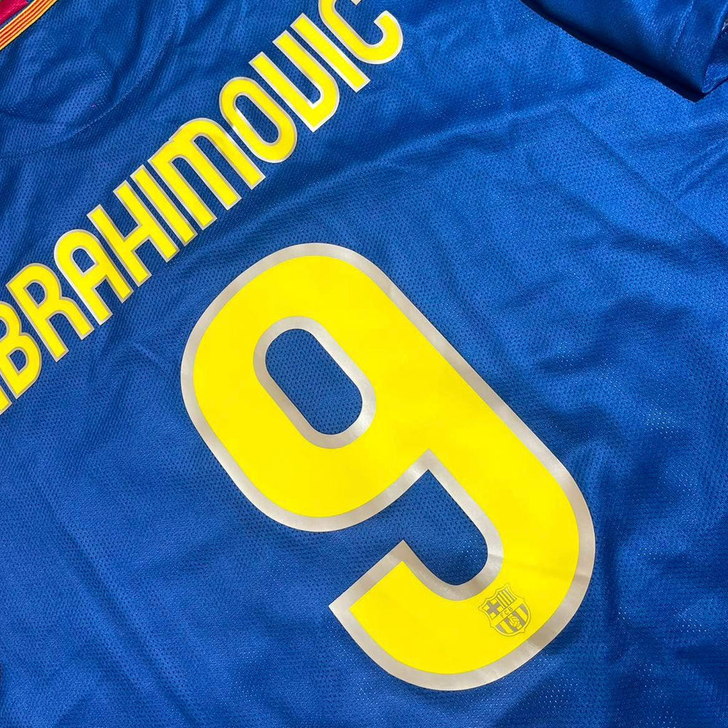 Zlatan Ibrahimovic 9 – Barcelona 2009 Final Retro Kit Jersey – | Trikot | Maillot