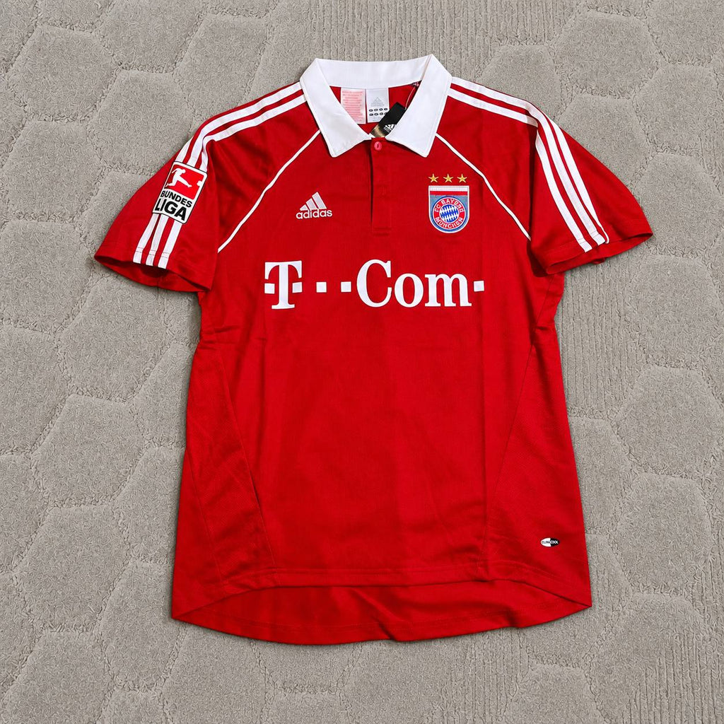 Lucio Bayern Munich 2005 06 Bundesliga Red Home Retro Football Jersey