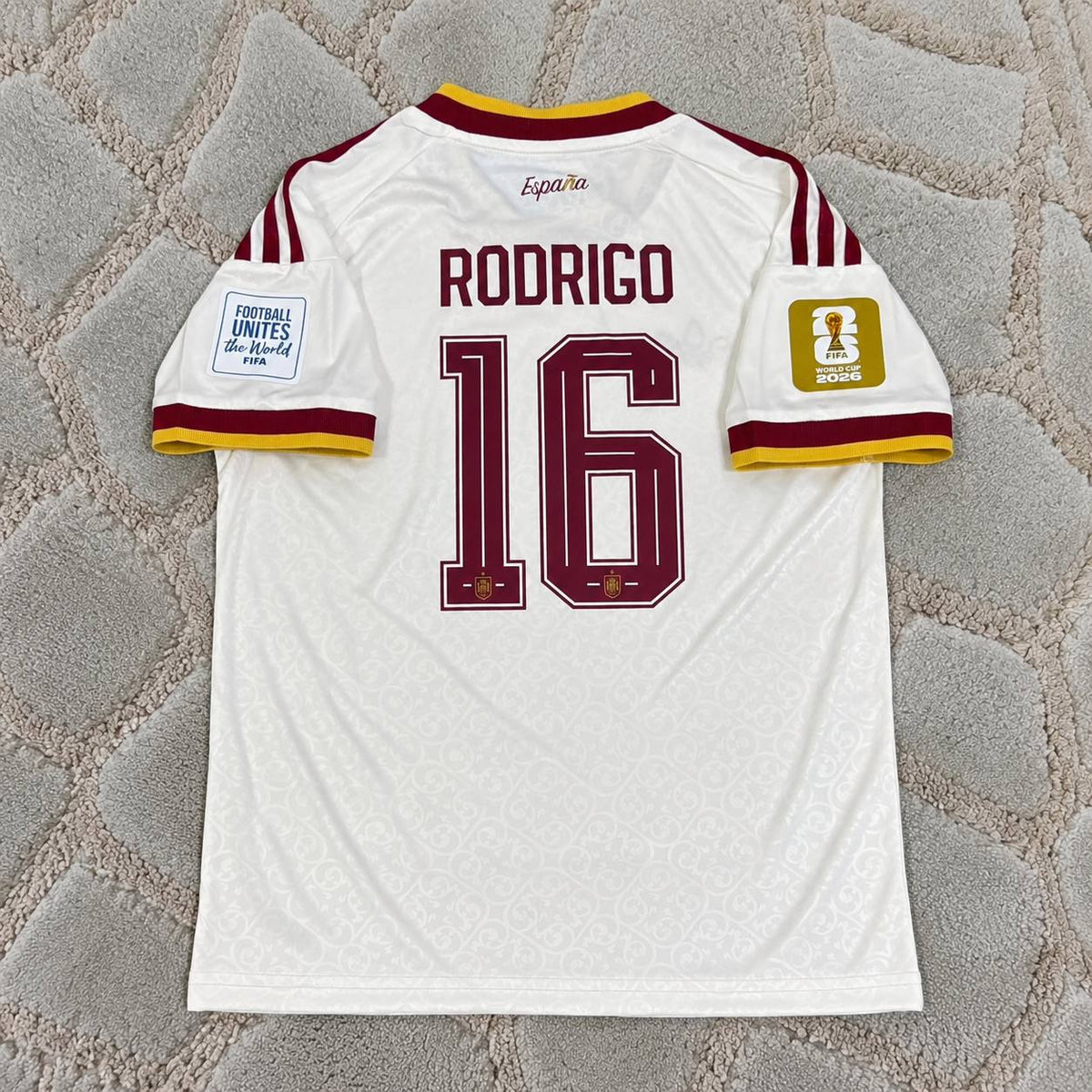 Rodri #16 Spain 2026 Away Jersey Trikot