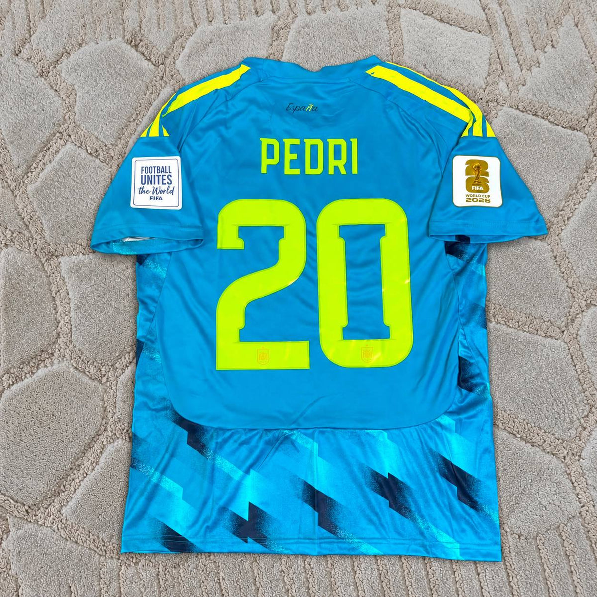 Pedri #20 Spain 2026 Blue Special Football Jersey