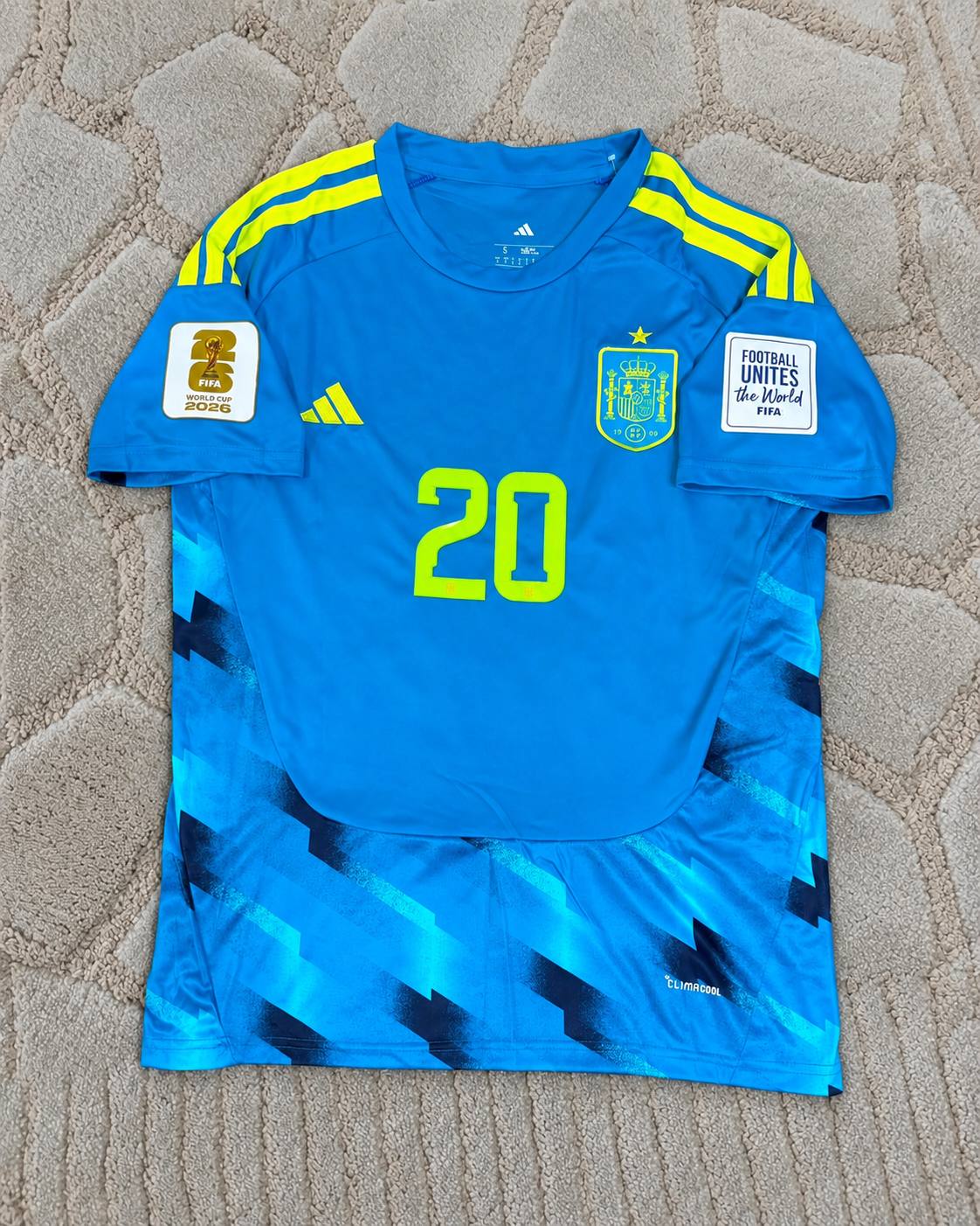Pedri #20 Spain 2026 Blue Special Football Jersey