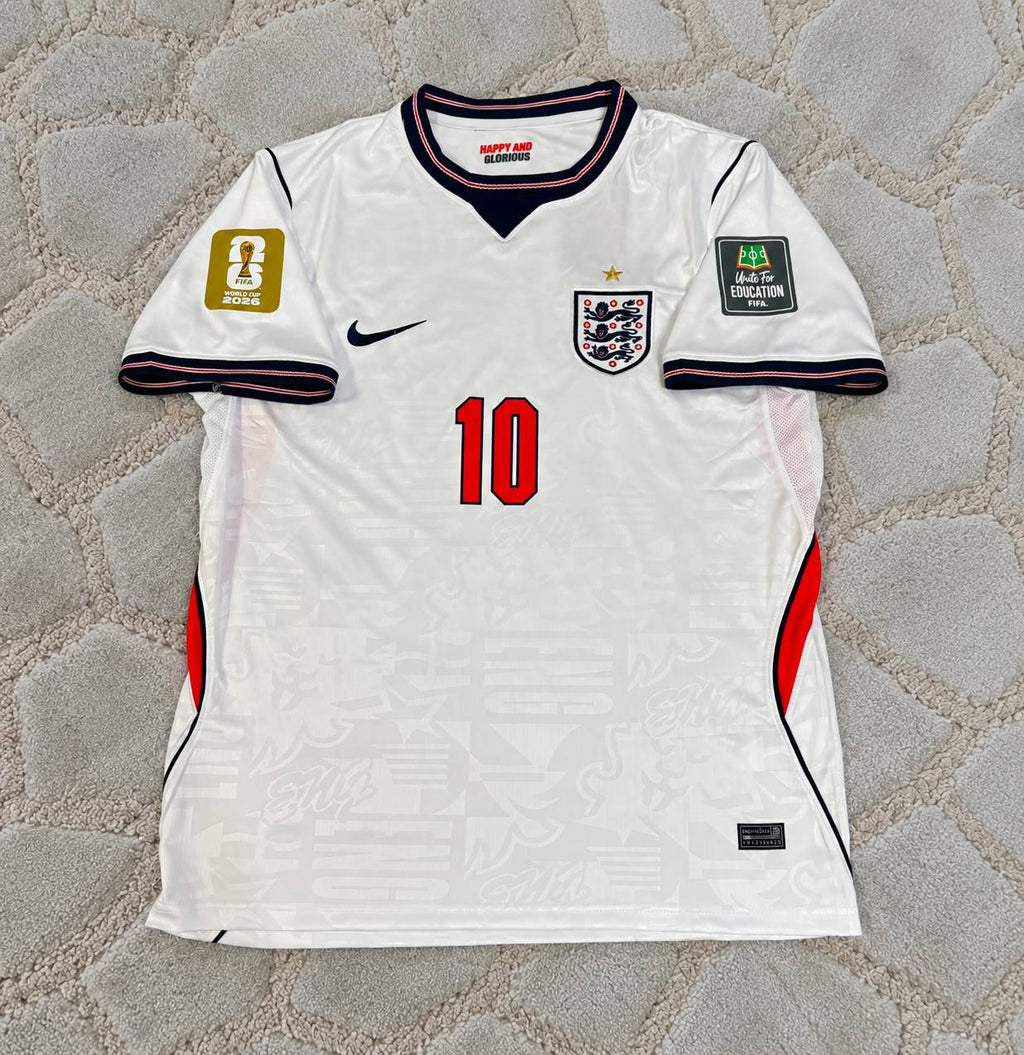 Jude Bellingham #10 England 2026 Home White Football Jersey