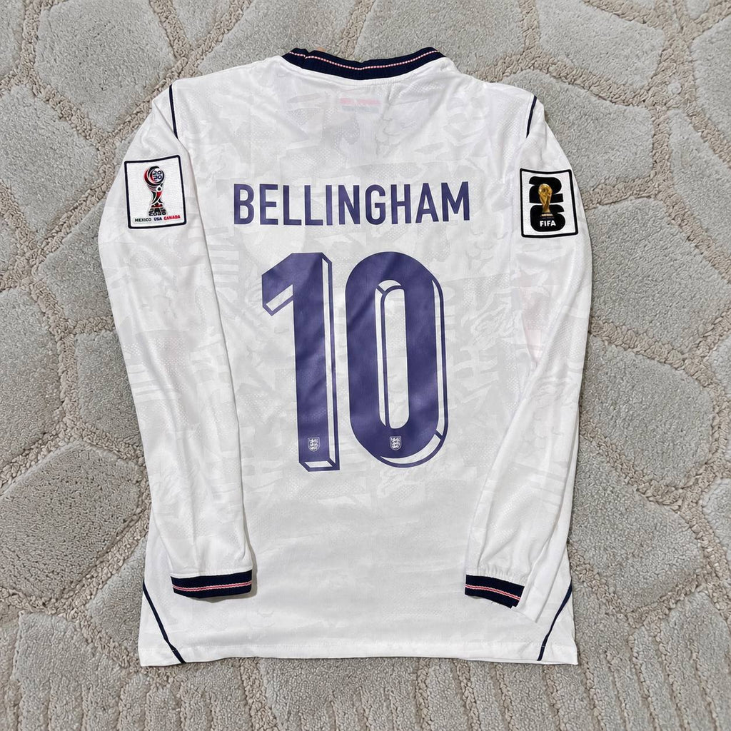 Jude Bellingham 10 England 2026 Long Sleeve Football Jersey