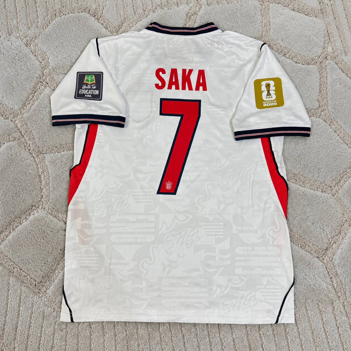 Bukayo Saka England 2026 Home White Football Jersey