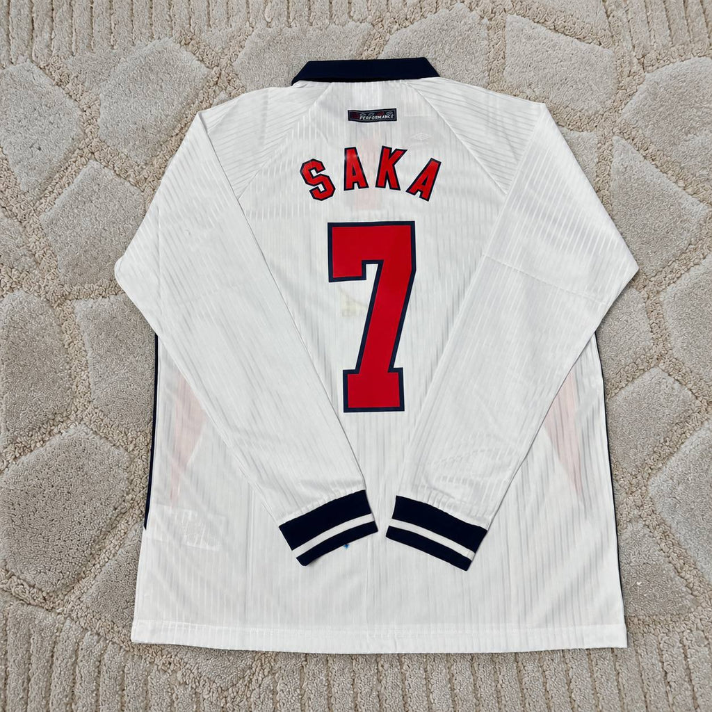 Bukayo Saka England Long Sleeve Football Jersey