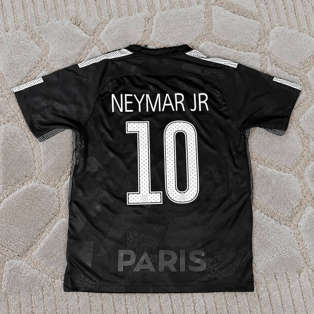 neymar jr psg 2017 2018 black retro jersey trikot