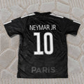 neymar jr psg 2017 2018 black retro jersey trikot