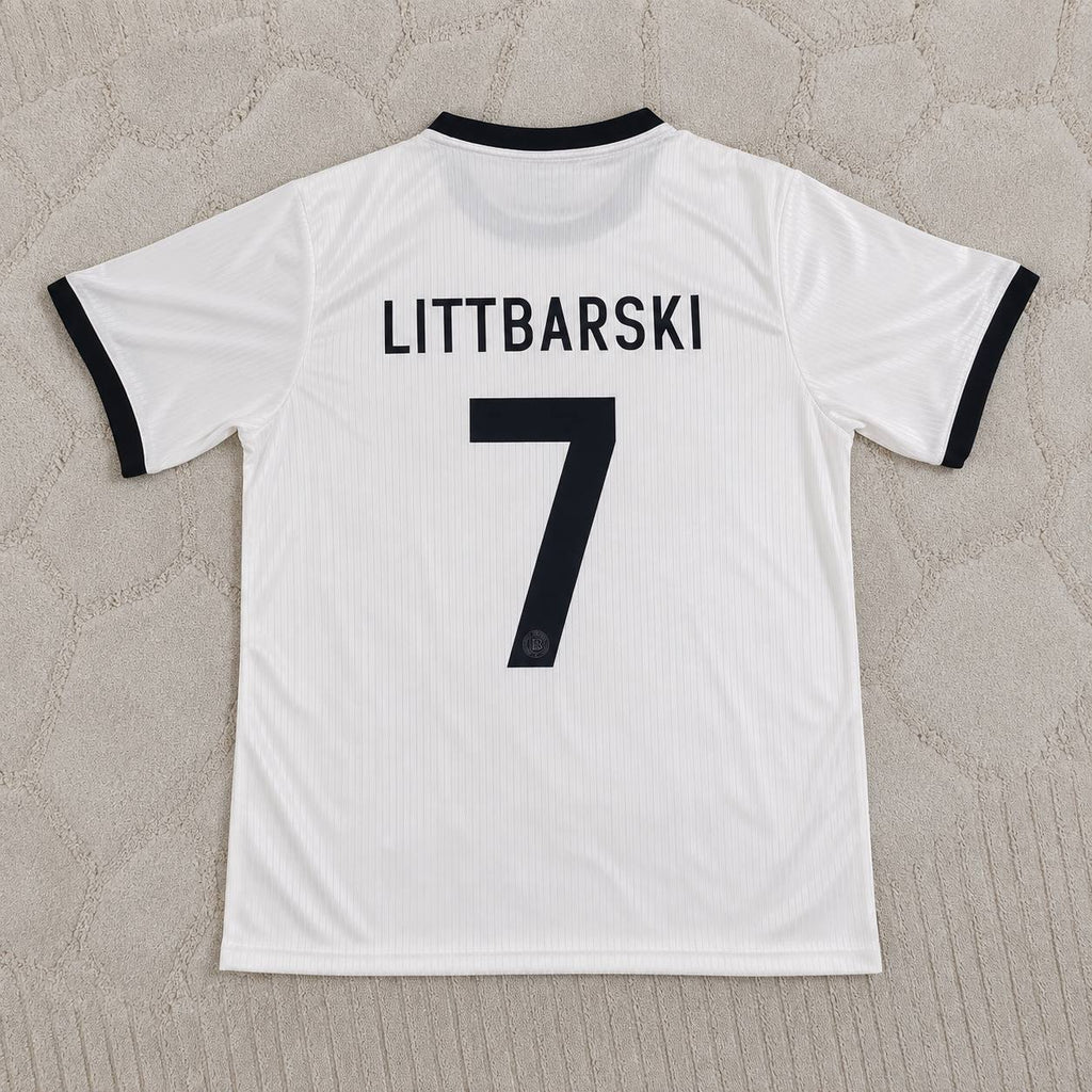 Pierre Littbarski Germany 125 Year Special White Football Jersey