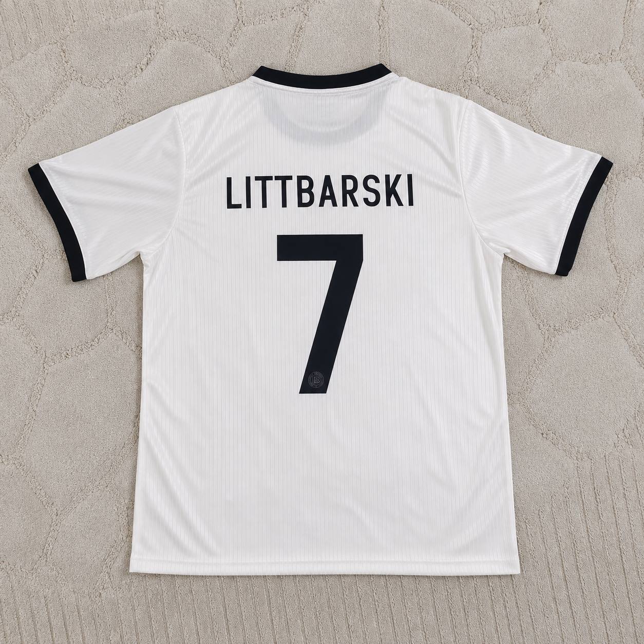 Pierre Littbarski Germany 125 Year Special White Football Jersey